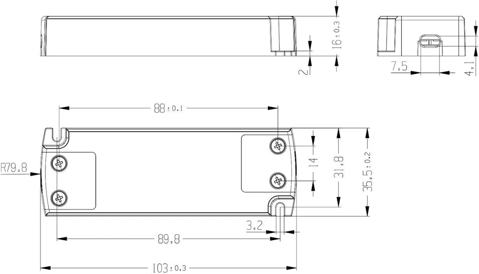 LIGHTEU, Transformer LED Power Supply - 20W, 12V DC, 1.67A - Constant Voltage - Image 2 of 3