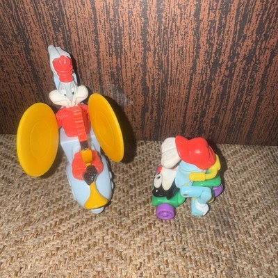 McDonalds Happy Meal Spielzeug ANIMANIACS Upside Down Wakko 1994 & Bugs/Daffy Figur