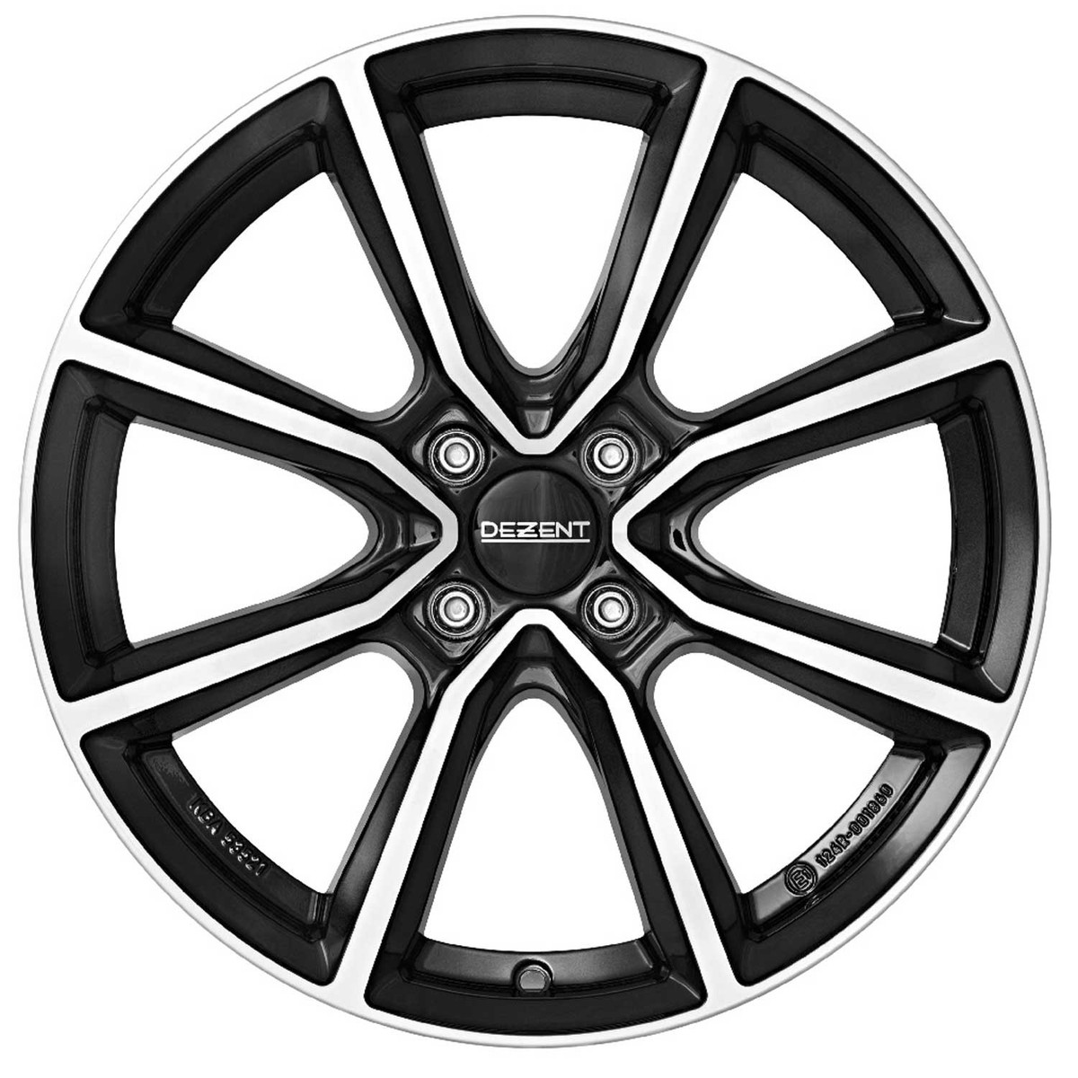 4 Dezent TN dark wheels 6.5Jx17 4x100 for Toyota Yaris 17 Inch