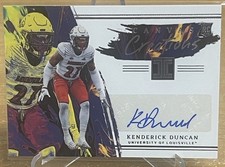 2023 CHRONICLES DRAFT IMPECCABLE CANVAS CREATIONS AUTO KENDERICK DUNCAN ROOKIE