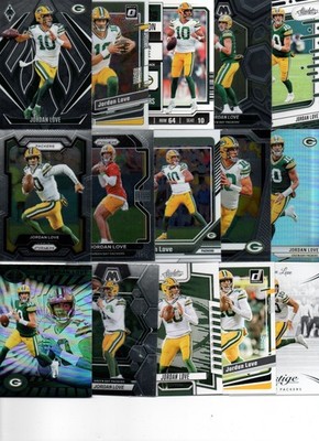 Jordan Love SUPER 16 count FOOTBALL Card Lot GREEN BAY PACKERS A8