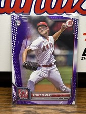 2022 Bowman Reid Detmers Paper Purple Pattern Rookie RC /199 LA Angels #44