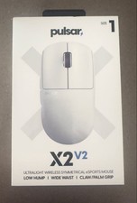 Pulsar X2 V2 Wireless Gaming Mouse Size 1 White Unused Tested
