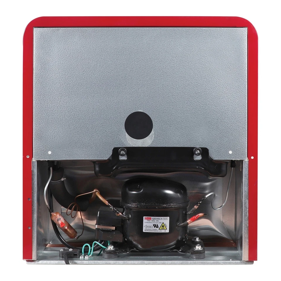 Magic Chef® 1,6 Cu. Mini nevera retro con certificación ENERGY-STAR® de Ft. con defensa manual Foto 4 de 4