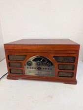 Crosley CR66 Turntable Record Cassette Radio Player TESTED ALL PORTS WORK GREAT