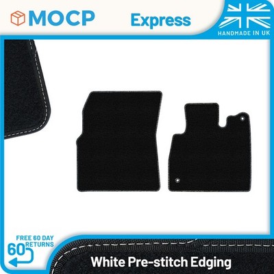 Express with White Pre-Stitch Trim Van Mats to fit Nissan Townstar Electric 2...