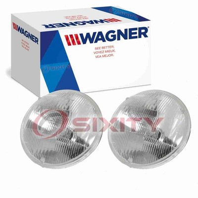 2 pc Wagner High Beam Headlight Bulbs for 1972-1981 Mazda 808 B1600 B1800 qy