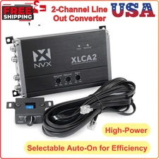 NVX XLCA2 X-Series 2-Channel Line Out Converter Digital Bass Enhancer W/ xBOOST