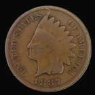 Indian Head Penny 1887 - US Coin - Circulated Condition