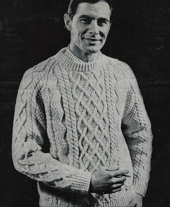 mens aran jumper