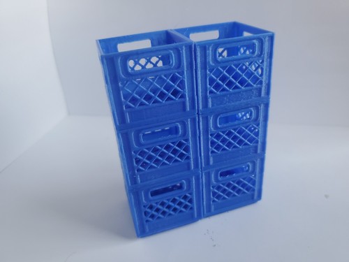 Milk Crate 1:10 Scale Vehicle Garage Store Grocery Miniatures 3D Printed - Picture 34 of 83