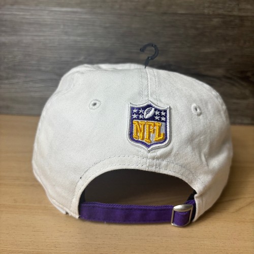 Minnesota Vikings Hat Cap Strap Back Womens Purple NFL Football New Era NWOT - Picture 4 of 9