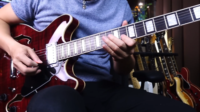 Grote 335-YS-HW Style Full-Size Semi-Hollow Body Electric Guitar