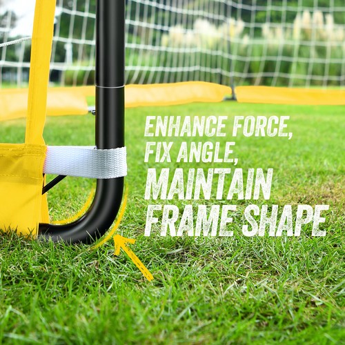12'x6' Kids Soccer Goal Set Portable Backyard Soccer Goals with Ladder, 12 Cones - Picture 27 of 29