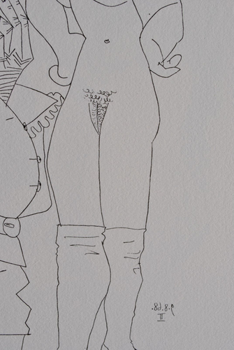 Pablo Picasso: L'Homme Mit Pfeife, Lithografie Erotisch Unterzeichnet - Bild 8 von 10