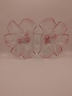 Mikasa Frosted Rosella Pink crystal double candy/relish dish 
