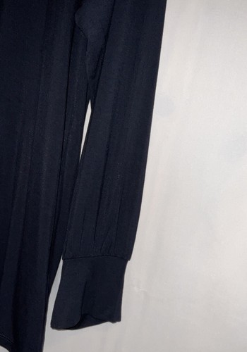 Blusa negra acanalada talla grande Lauren Ralph Lauren negra talla 3X para mujer nueva con etiquetas - Imagen 3 de 8