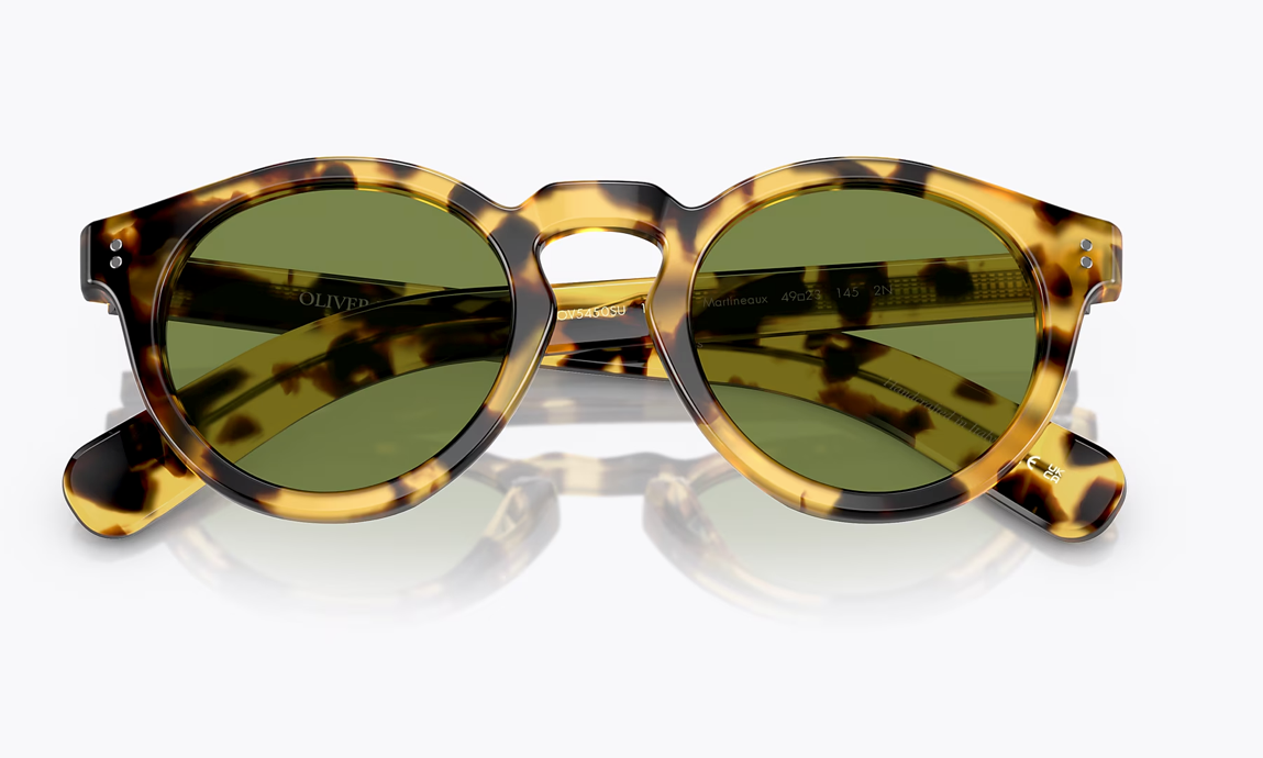 OLIVER PEOPLES Martineaux 49mm OV5450SU in YTB/Green C MSRP$542