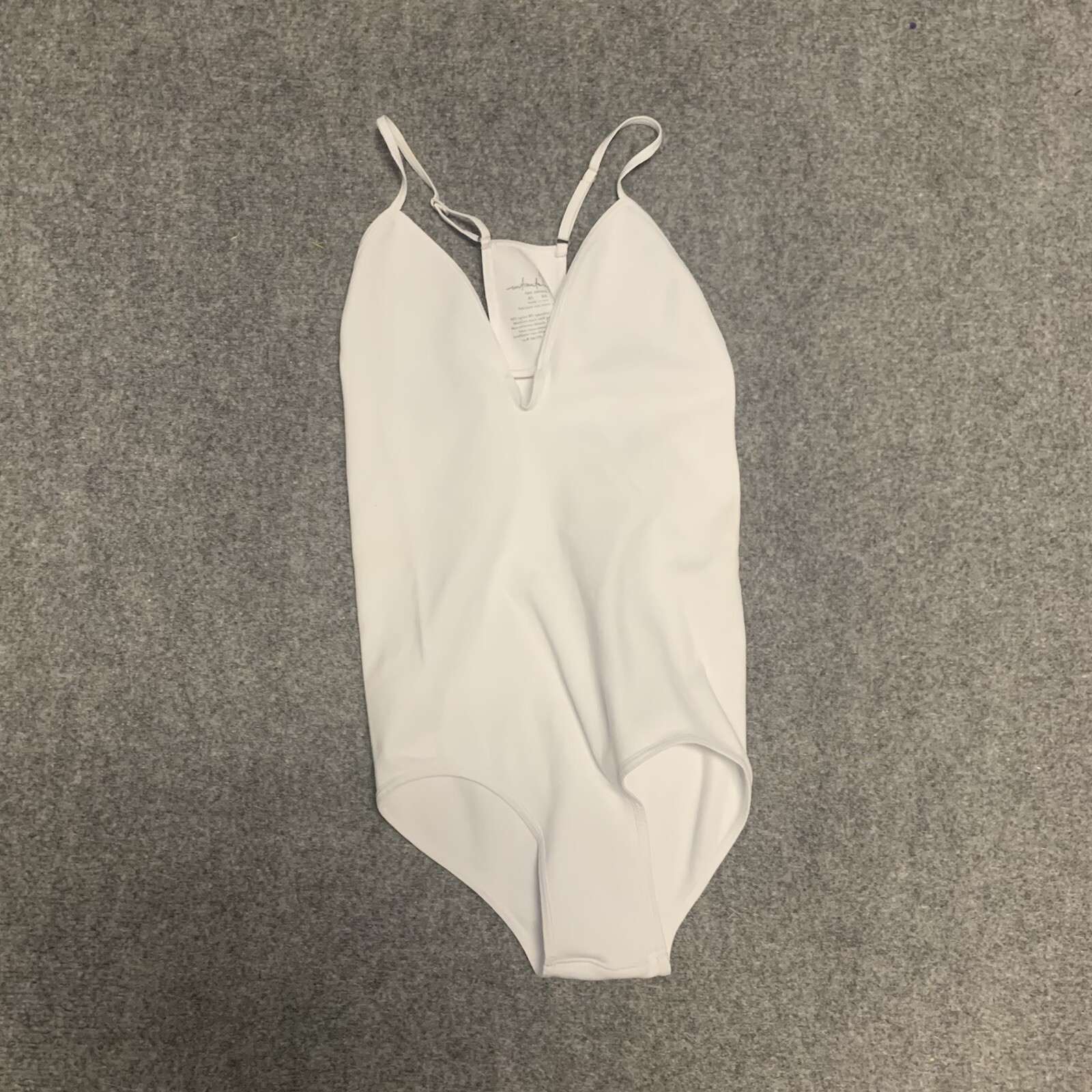 Intimately Free People Bodysuit White Nylon Slip Size M/L