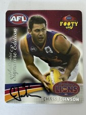 2007 AFL Footy Tazo Signature - Chris Johnson Brisbane