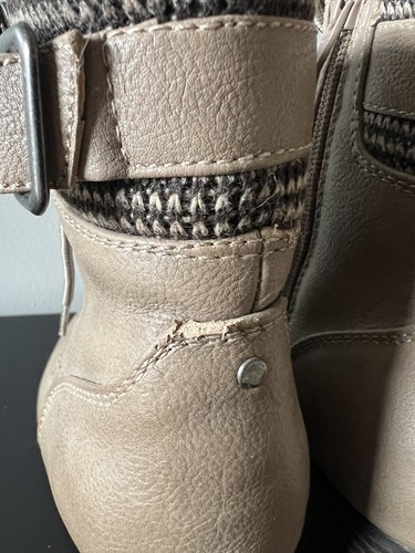 Call It Spring Boots Lace Up Ankle Booties Tan Women’s Size US 7. - Picture 5 of 6