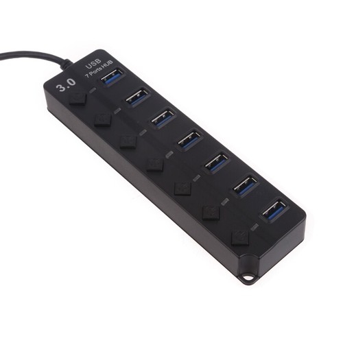 1 to 7 Port USB3.0 Hub Multi-Port USB Hub Multiport Expander for Computer - Picture 6 of 8