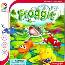 SmartGames Froggit A Family Board Game for 2-6 Players Ages 6 + Complete Used