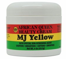 African Queen Beauty Cream MJ Yellow 4 Oz / 113.2 g