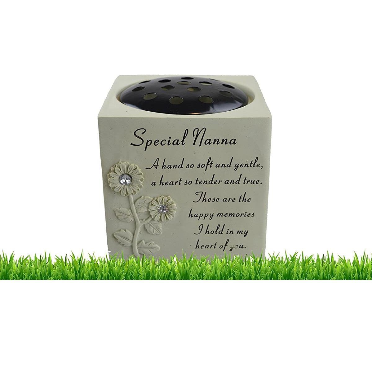 Graveside Memorial Rose Bowl Weatherproof Special Nanna Remembrance Ornament