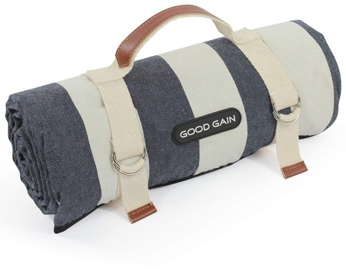 Waterproof Picnic Blanket Portable Carry Strap for Beach Camping Outdoor