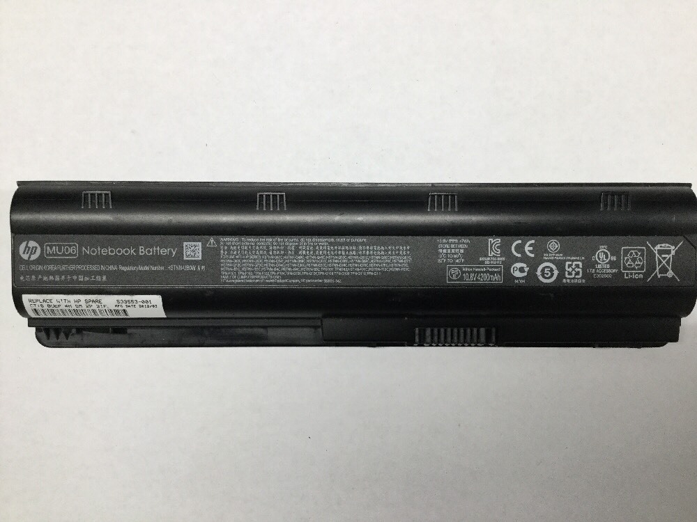 Batterie HP MU06 4000mAh 10.8V - Compatible Pavilion G6, Compaq CQ56, Ordinateurs Portables