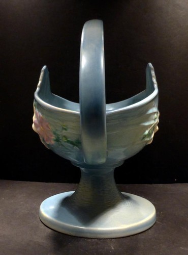 Roseville Cosmos Blue Basket - 358-12" - MINT - Picture 3 of 12