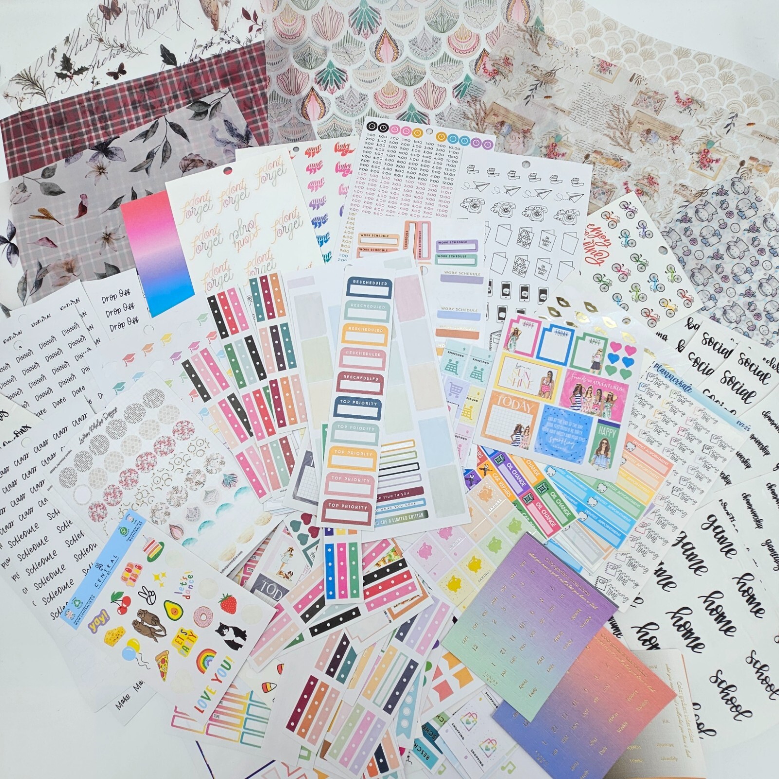 Planner Sticker, Vellum De-Stash. Assorted Brands-image