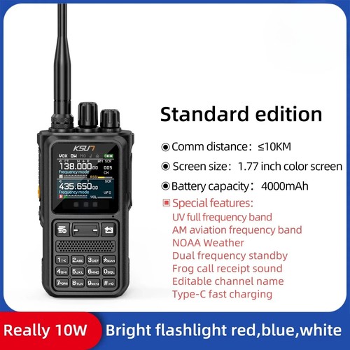 Walkie Talkie Long Range 10W Dual Band Radio Flashlight Blue-tooth Programming - Picture 6 of 13