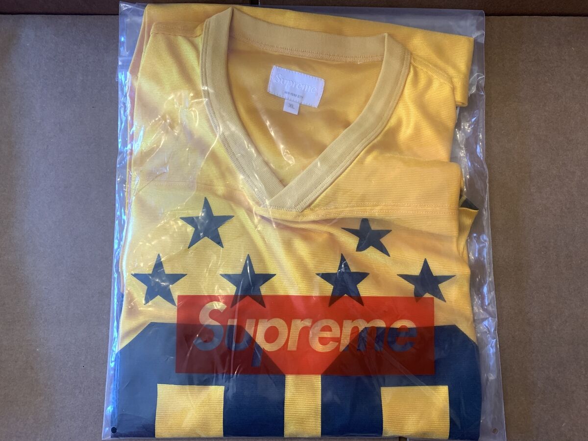 Supreme Star Football Top Gold/Grey S/S 13 | eBay Supreme Star Football Top Gold/Grey S/S 13 | eBay