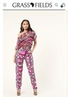 NEW! Grass Fields African Shop, Silk & Chiffon Dakato set, Top Uk 12, Pants Uk10