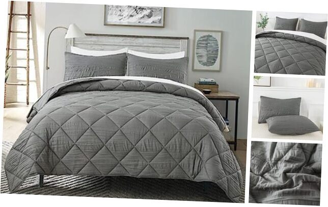 Comforter Set, 3 Pieces Queen Comforter Set with Queen Size 90