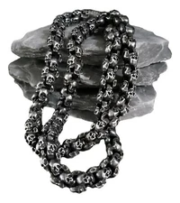 Blackstatic - Skull Link Necklace 26" w/ Metal Gift Box – 316L Stainless Steel