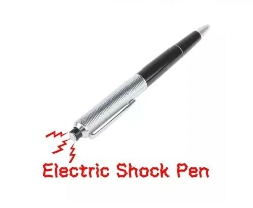 Joke Shock Pen Electric Shock Shocking Pen Funny Prank Real Working Pen PMS UK - Picture 3 of 10