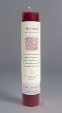 COURAGE Pillar Candle - 1.5"x7" Crystal Journey Candles Reiki Herbal