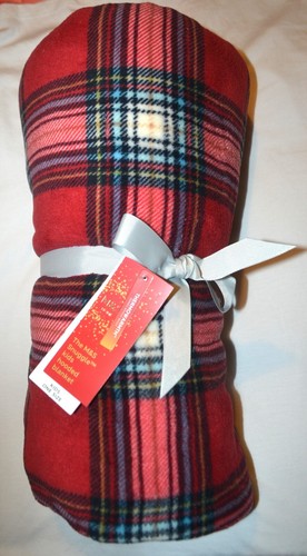 KIDS M&S SNUGGLE FLEECE CHECKED HOODED BLANKET SNOODIE HOODIE ONE SIZE - BNWT - Picture 2 of 5