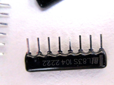 CASE of 1,000 Ohm Resistor Network 3/10W 2% SIP-8 Array Bussed Type L83S104100K