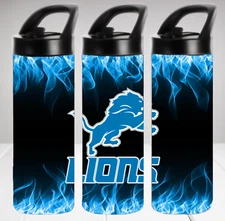 Detroit Lions Inspired 20 oz Stainless Steel Insulated Water Bottle