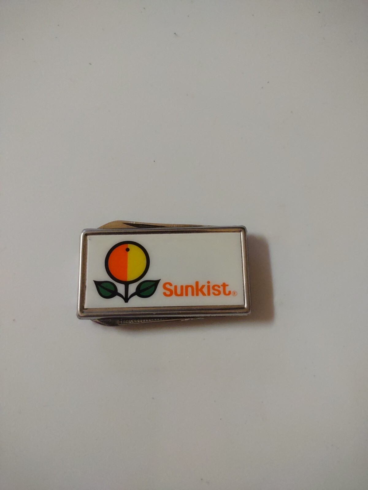 Sunkist Money Clip Pocket Knife File Barlow Collectible Advertising-image