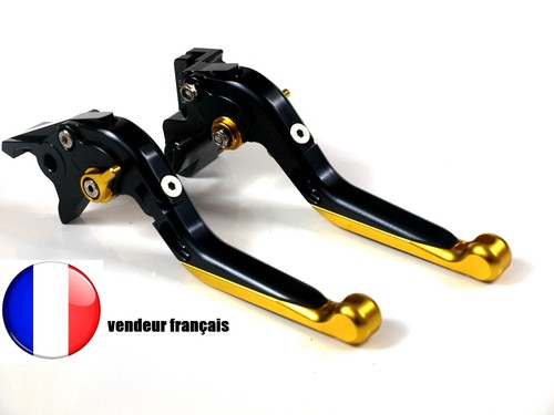 Leviers Repliables Frein & Embrayage Pour BMW F800ST (2006-2013) - Noir/bleu, Neufs