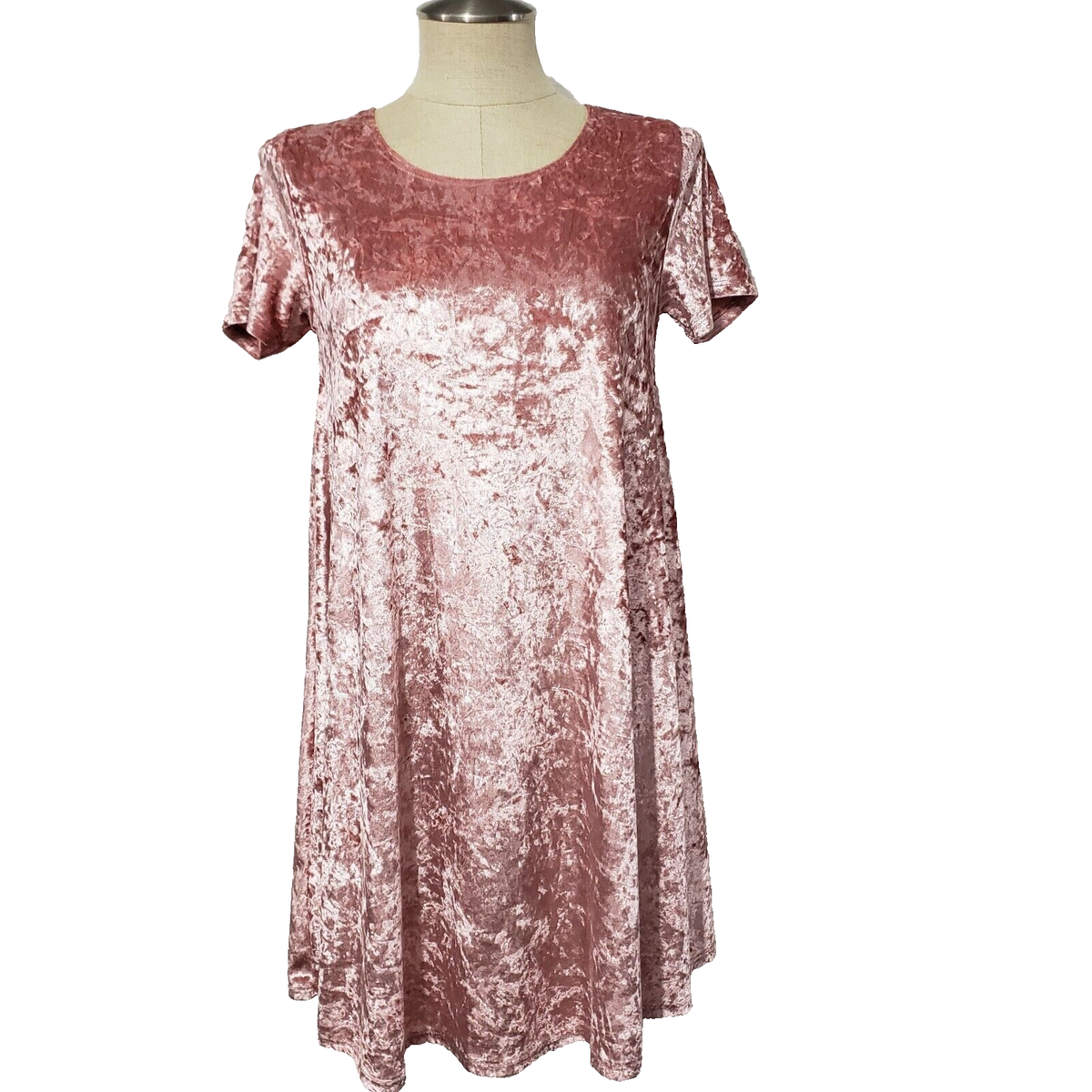 open lace back dress Sugar Thrillz Velvet Flare Sleeve Mini Dress main image 1
