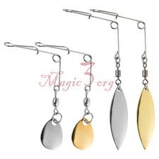 20pcs Fishing Spinnerbait Wire Colorado Willow Blade Swivle Lure Making Supplies