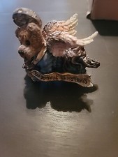 BOYDS BEARS Baby's First Christmas Resin Bear With Wings Ornament 1997