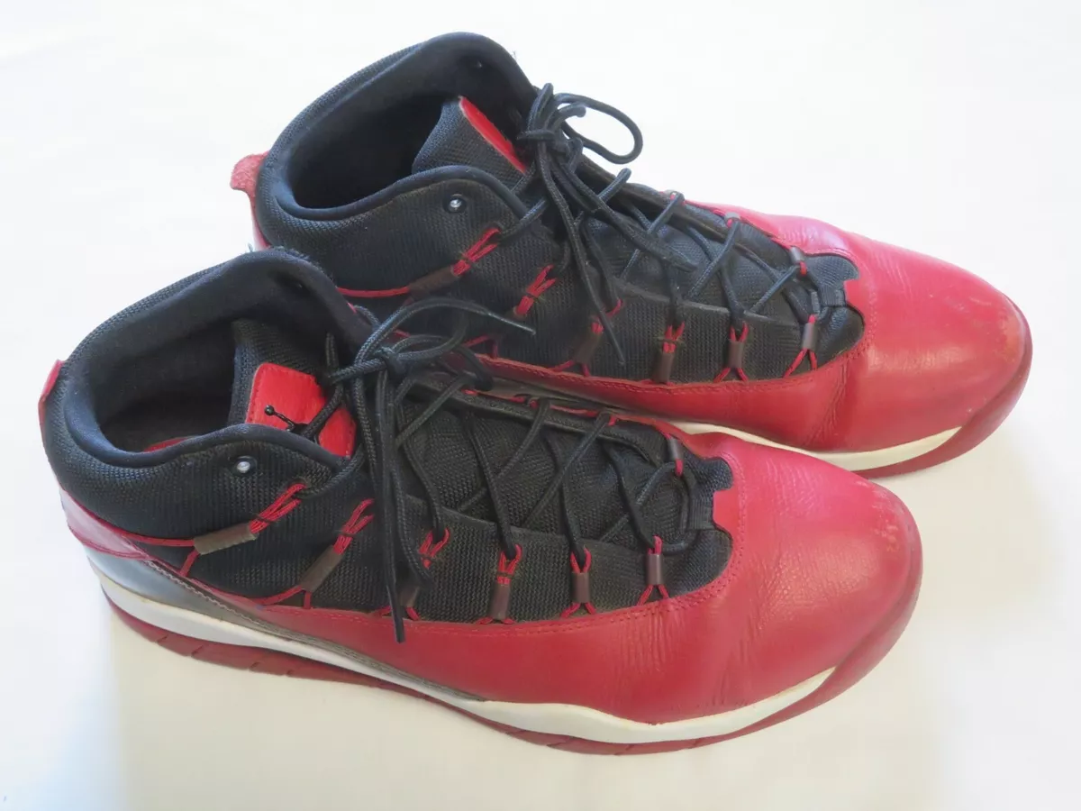 2013 Nike Air Jordans Prime Flight Red Black Size 11 Pre Owned 616846 601