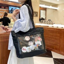 Cute Japanese Girls Student Handbag Ita Bag Transparent Book bag Shoulder Bag